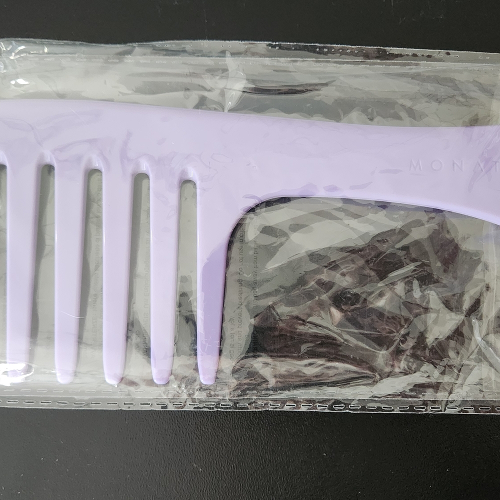 Monat Purple Wide-Tooth Comb